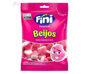 BEIJOS DE MORANGO 80G FINI