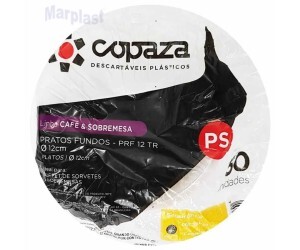 PRATO FUNDO 12CM COPAZA TRANSP C/50