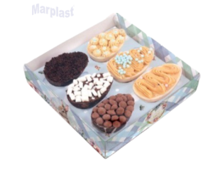 PASCOA CAIXA P/6 MINI OVOS PETÁLAS C/6 UNIDADES