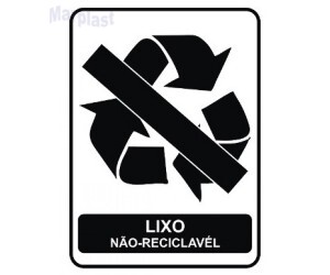 ADEVISO SINALIZAÇÃO BRANCO NAO RECICLAVEL  JSN