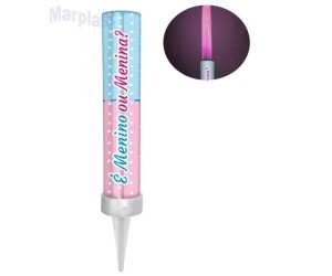 VELA FOGUETE CHÁ REVELACÃO ROSA V170CR