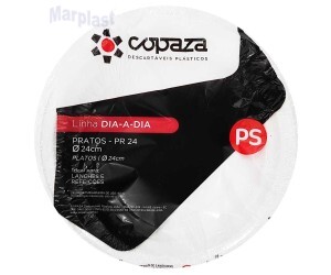 PRATO DESCARTAVEL 18CM C/10 COPAZA BRANCO