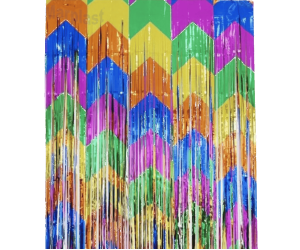 JUNINA CORTINA METALIZADA 2,43MT C/1 UNIDADE