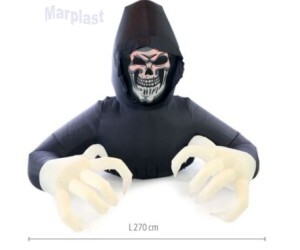 HALLOWEEN INFLÁVEL MORTE GIGANTE COM LUZ 270CM
