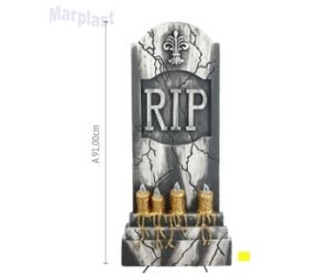 HALLOWEEN LÁPIDE ILUMINADA 91CM COM 1 UNIDADE