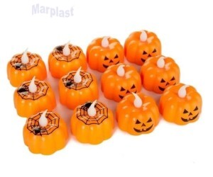 HALLOWEEN VELA ABOBORA SORTIDA 5CM