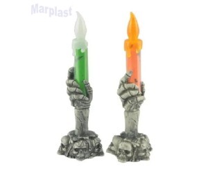 HALLOWEEN CASTICAL MAOS COM LUZ SORT. 15X4,5CM