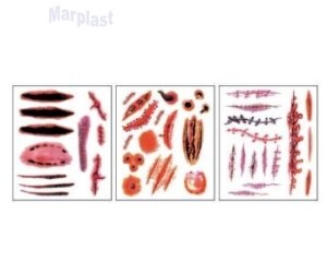 ADESIVOS TATUAGEM DE PELE DIVERSOS HALLOWEEN