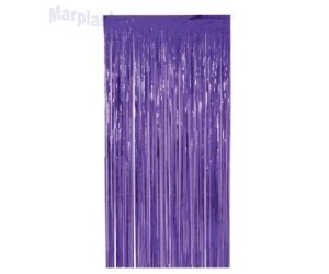 CORTINA DECORATIVA METALIZADA ROXO 2 METROS