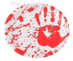 HALLOWEEN PRATO PAPEL HELP 18CM COM 10 UNIDADES