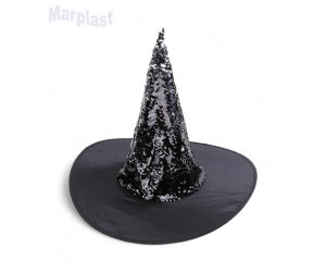 HALLOWEEN CHAPEU BRUXA PAETE PRETO