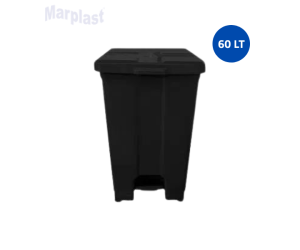 LIXEIRA QUADRADA JSN 60L C/PEDAL PR. P60P/3