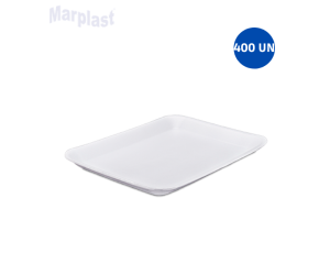 BANDEJA DE ISOPOR B-3 RASA TRL-03 C/400 TOTALPLAST