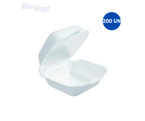 EMBALAGEM PARA LANCHE ISOP. MEDIA TH-02 C/200 TOTALPLAST