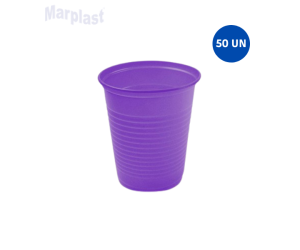 COPO 200ML ROXO C/50 UNIDADES