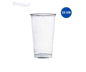 COPO300ML TERMOF. CRISTAL BELO 25 UNIDADES - PLASTILANIA