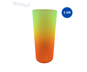 COPO PARA DRINK DEGR. LAR/AMARELO NEON
