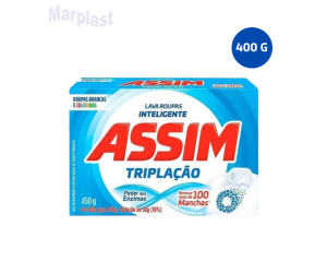SABÃO EM PÓ ASSIM TRIPLAÇÃO 400GR