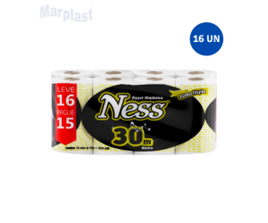 PAPEL HIGIÊNICO FOLHA DUPLA NESS 16 ROLOS