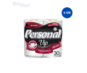 PAPEL HIGIENICO FOLHA DUPLA PERSONAL VIP C/4RL