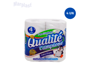PAPEL HIGIENICO FOLHA DUPLA QUALITÉ 4RL