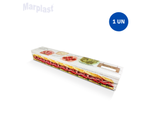 CAIXA PARA LANCHE PD6 70X12,5X8,3CM UN PRIS FOOD