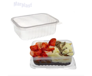 POTE DESCARTAVEL RETANGULAR 750ML PRAFESTA C/24 - 8316