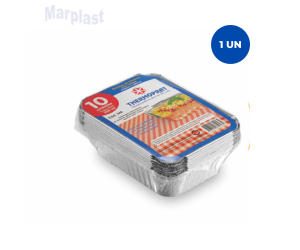 BANDEJA DE ALUMINIO THERMO 500ML C/10
