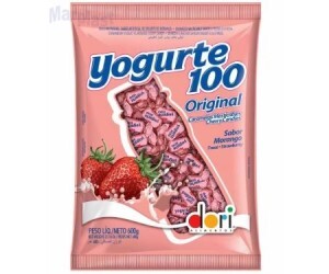 BALA YOGURT100 MORANGO 600G DORI