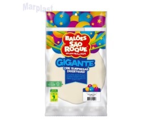 BALÃO SÃO ROQUE GIGANTE - TAMANHO 25 - TRANSPARENTE CRISTAL