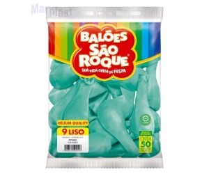 BALÃO SÃO ROQUE - TAMANHO 9 - C/50 UNIDADES -  LISO TIFFANY