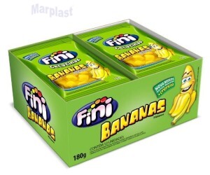 BANANAS - 12 PACOTES - C/ 15G CADA - FINI