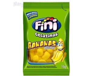 BANANAS - 12 PACOTES - C/ 15G CADA - FINI