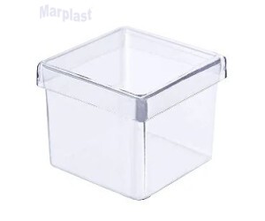 CAIXA ACRILICA 5X5 TRANSPARENTE C/10 UNIDADES