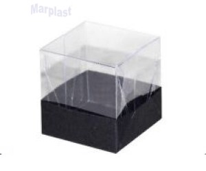 CAIXA BOMBOM PRETO 4X4X4CM COLOR PLUS COD.190 - 10 UNIDADES