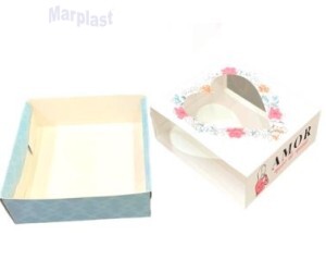 CAIXA GAVETA C/VISOR 12X12X4CM 