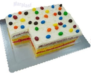 CAKE BOARD RET 40X30 PRATA ULTRAFEST 3364