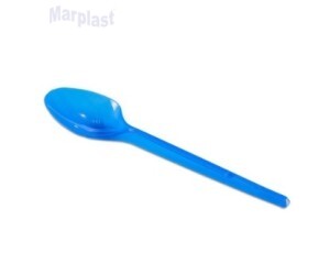 COLHERZINHA AZUL TRANSPARENTE - C/100 UNIDADES
