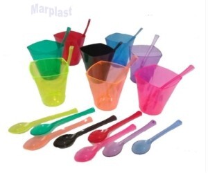 COLHERZINHA CRISTAL - C/100 UNIDADES