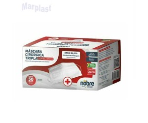 MASCARA DESCARTAVEL . TRIPLA C/50 NOBRE CIRURGICA