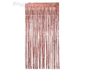 CORTINA DECORAR METALIZADO  OURO VELHO 2mt