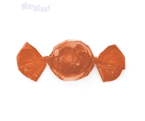 EMBALAGENS PARA BOMBOM 12X12,5 LARANJA C/100 UNIDADES