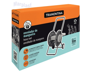 ENROLADOR P/ MANGUEIRA ATÉ 60 MT C/ RODA - TRAMONTINA