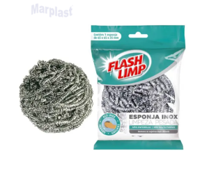 ESPONJA LIMPEZA PESADA ( INOX ) FLASHLIMP