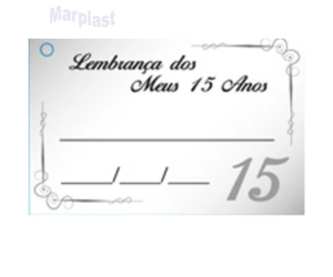 ETIQUETA LEMBRAÇAS DOS MEUS 15 ANOS