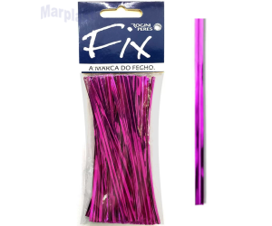 FECHO METALIZADO PINK 1 PCT C/100 UNIDADES