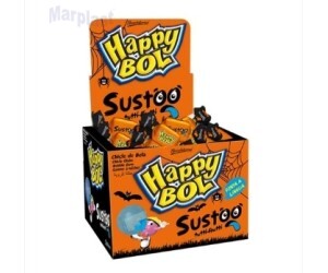 HALLOWEEN CHICLE HAPPY BOL SUSTOO TUTTI FRUTTI 140G
