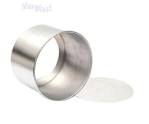 FORMA REDONDA FUNDO FALSO 15X10 ALUMINIO - RAFISA