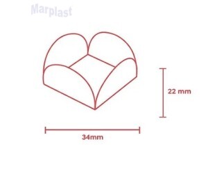 FORMINHA LUXO VERMELHO C/50 UNIDADES
