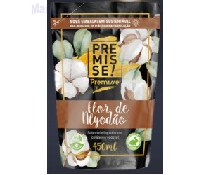 SABONETE LIQ. FLOR ALGODÃO 450ML PREMISSE 110068-450R